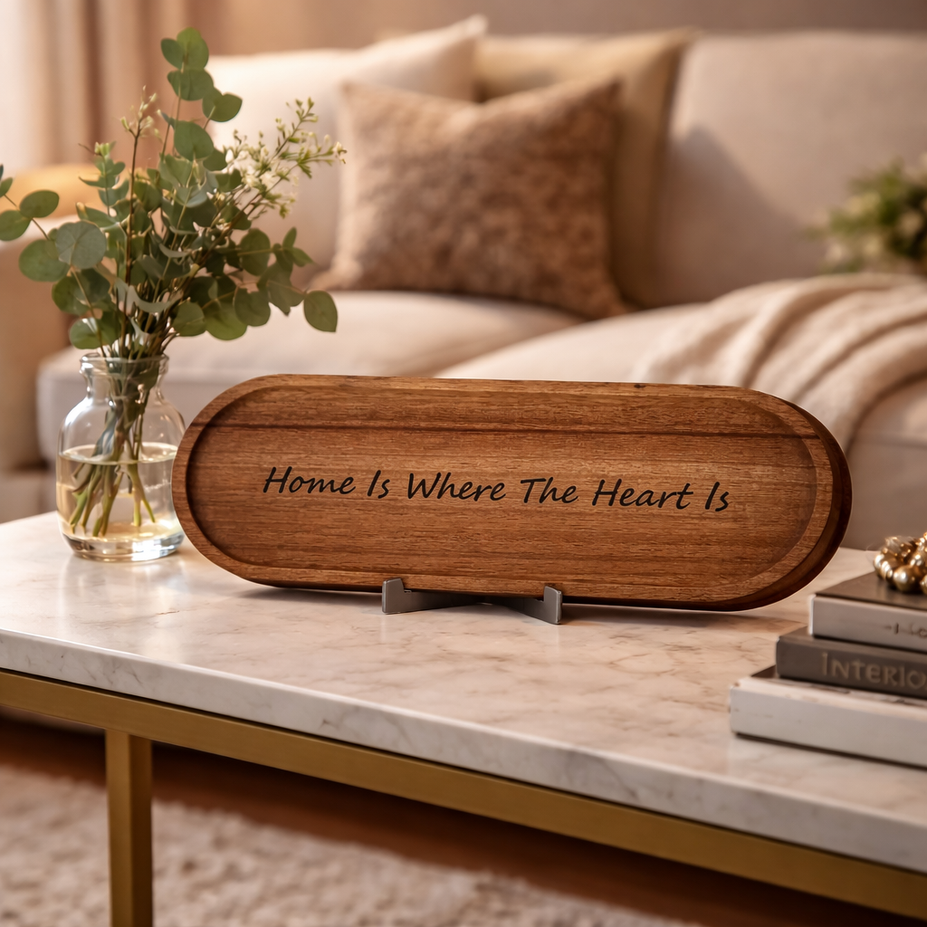 'Home Is Where The Heart Is' Charcuterie Board