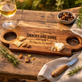 'When The Snacks Are Gone' Charcuterie Board
