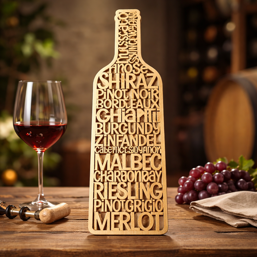 Wine Bottle Plaque