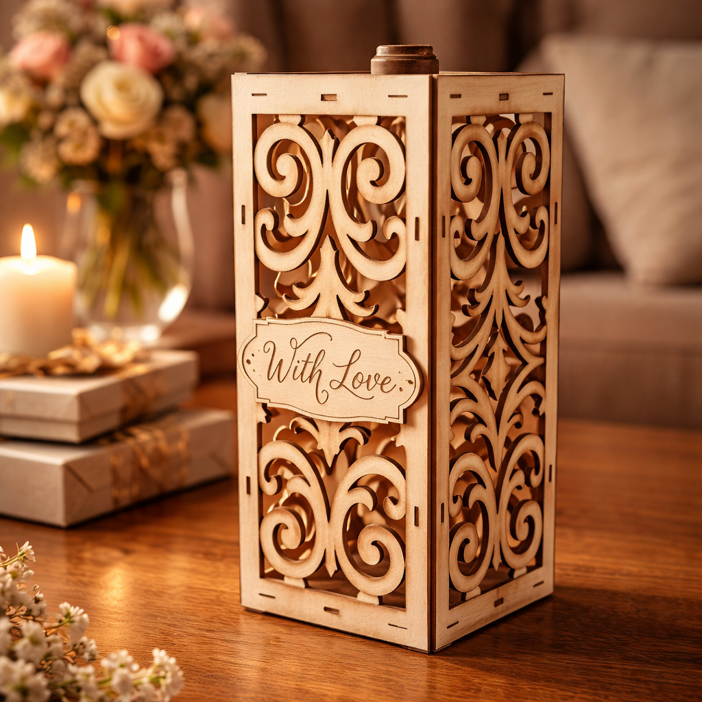 Custom Wood Wine Bottle Gift Boxes