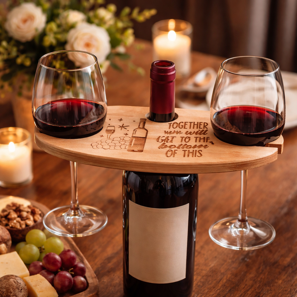 'Together We Will Get To The Bottom Of This' Wine Caddy