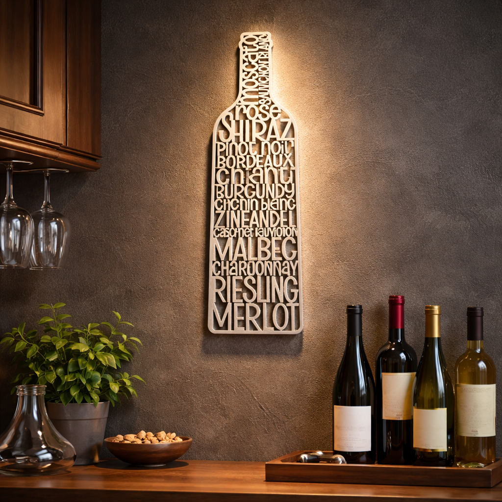 Wine Bottle Plaque