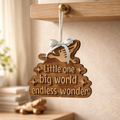 Little One Big World Nursery Wall Plaque