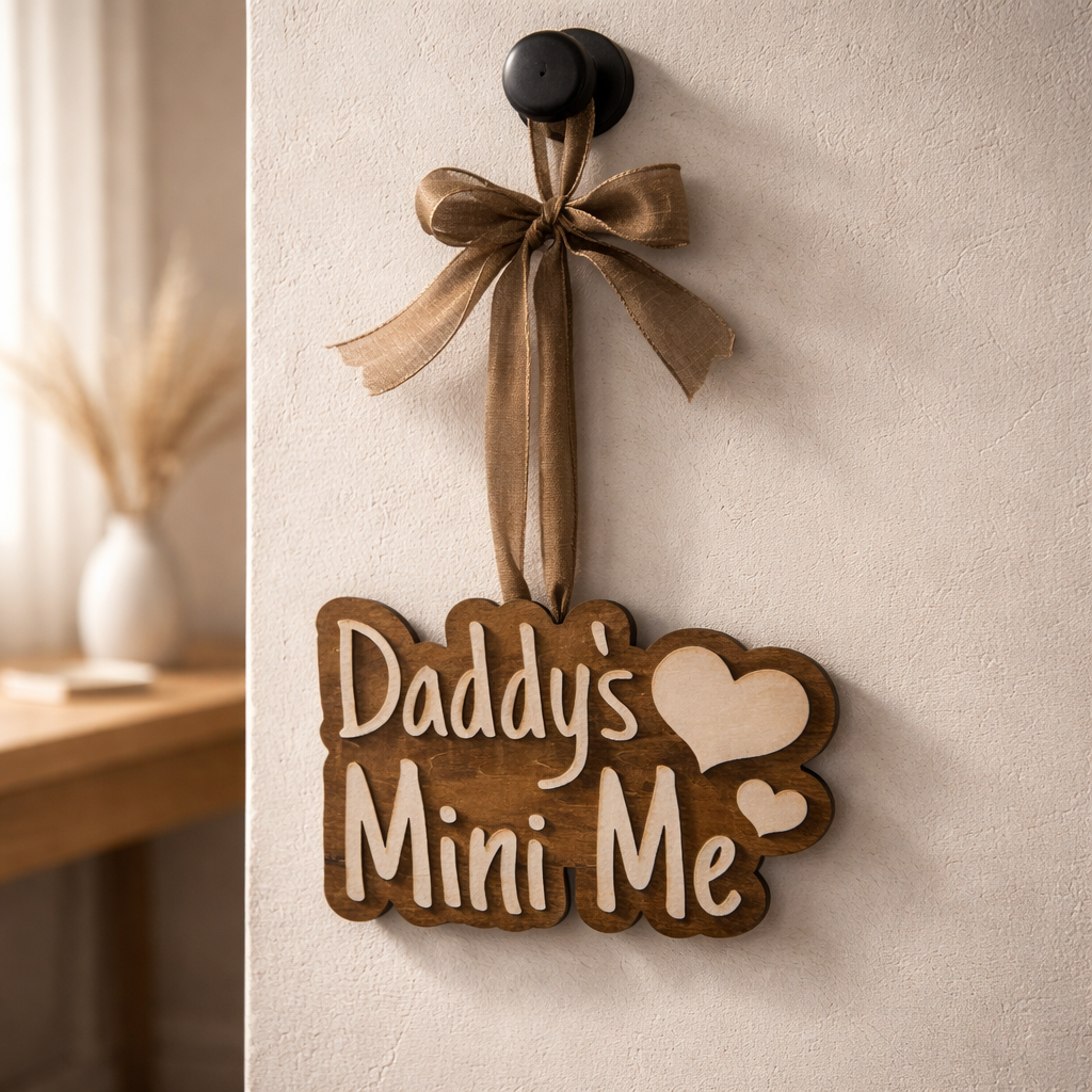 Daddy's Mini Me Wall Plaque