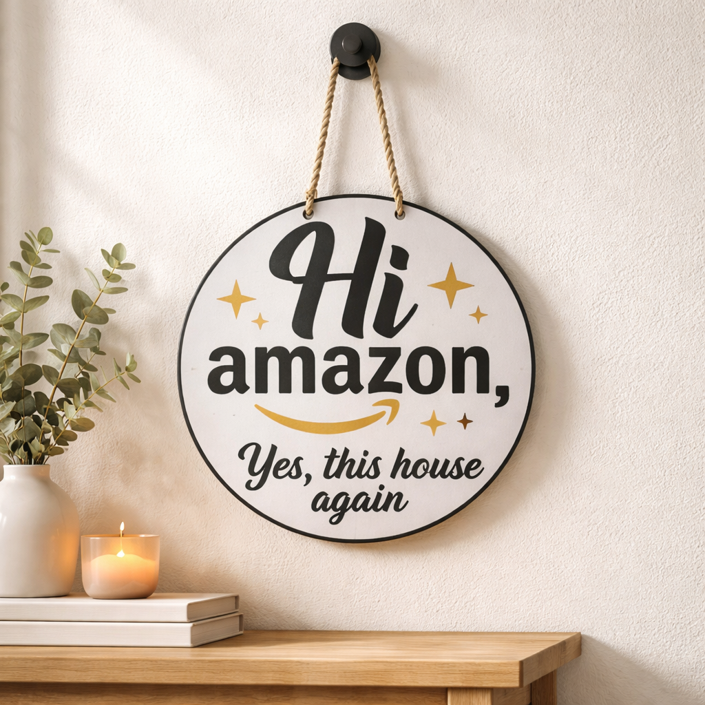 Hi Amazon, Door Sign