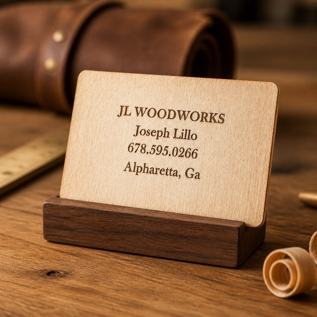 Custom Wooden Business Cards