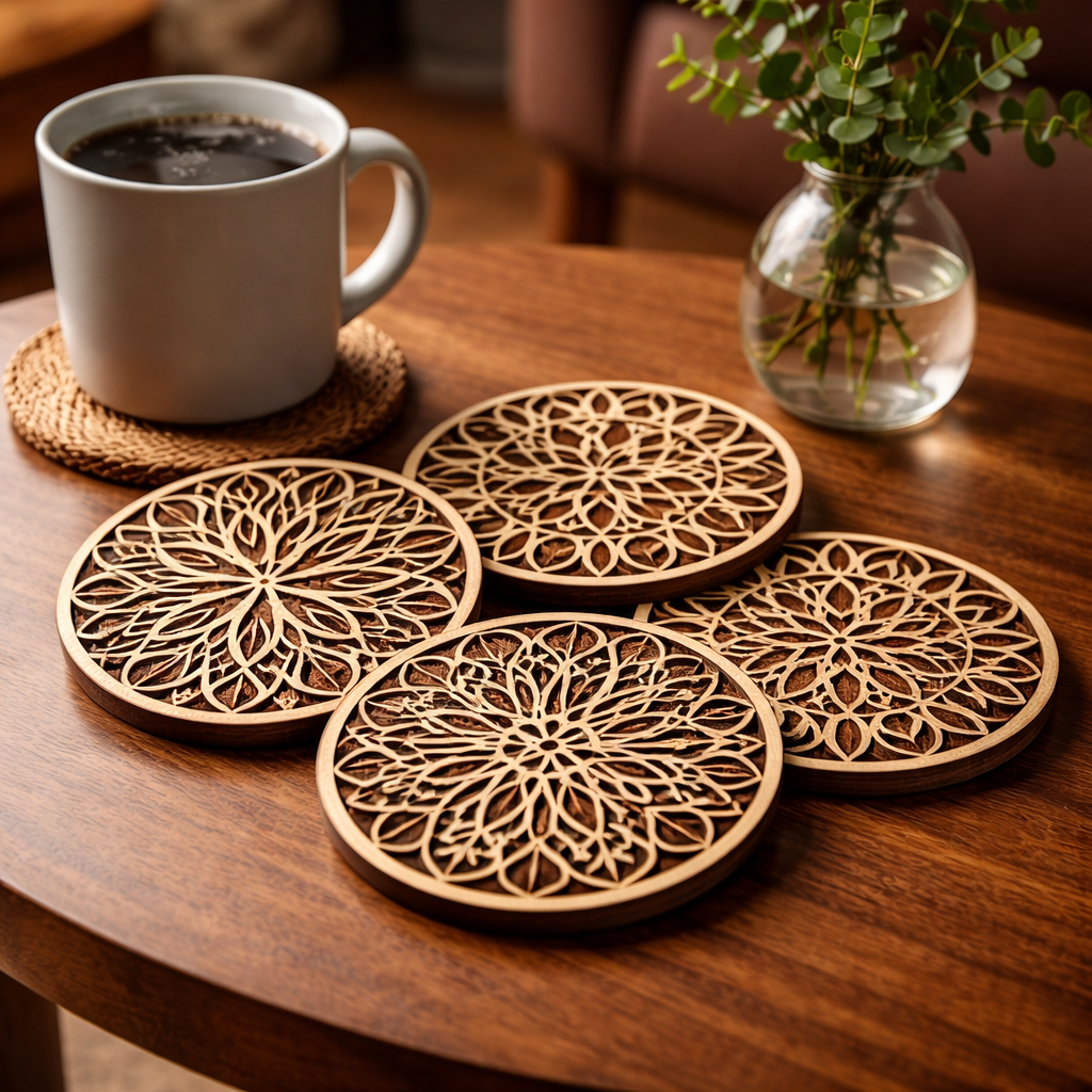 Handcrafted Wood Coasters