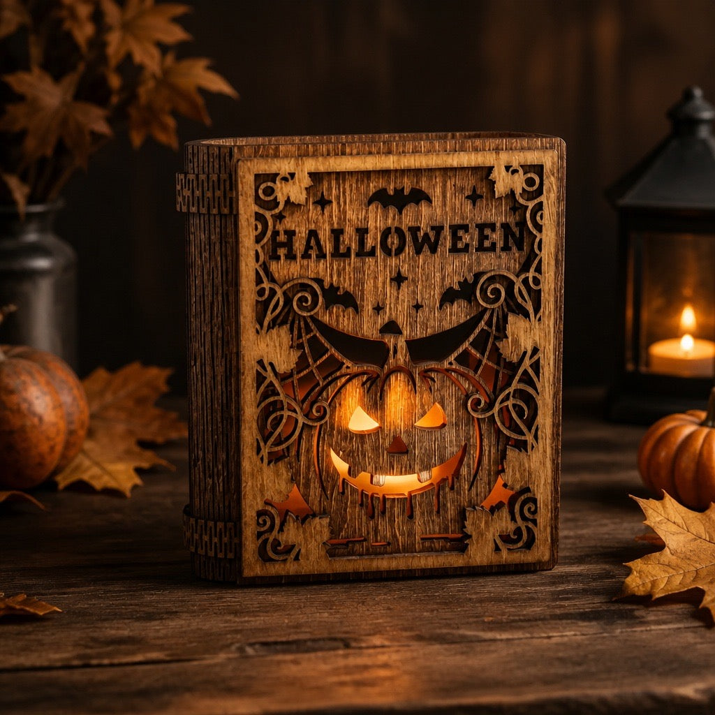 Halloween Book Lantern