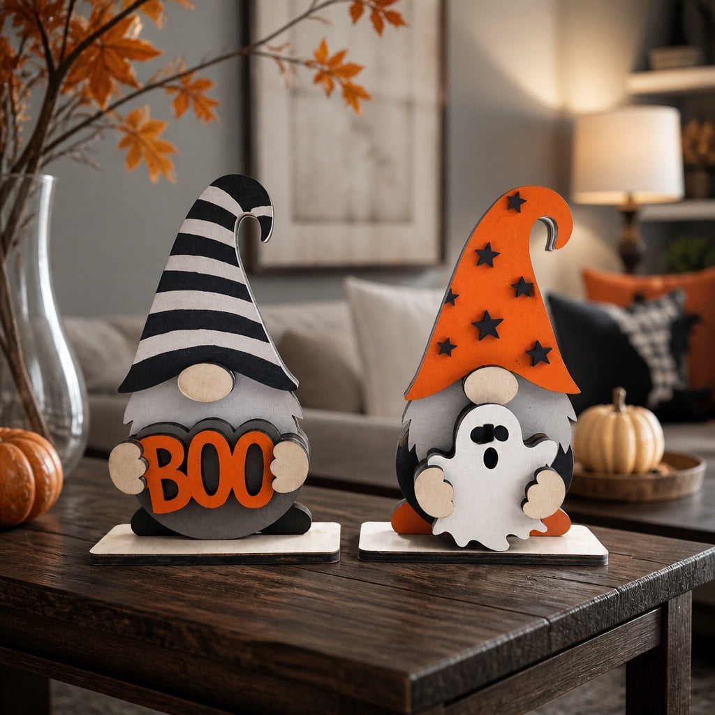 Spooky Little Gnome Shelf Sitters