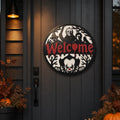 Halloween's Very Scary Welcome Sign
