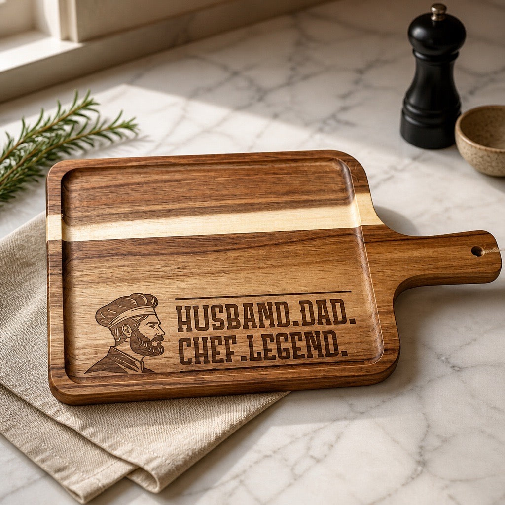 'Husband, Dad, Chef, Legend' Charcuterie Board