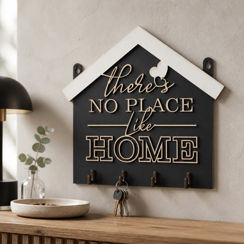 'Welcome Home' Key Holder Plaque