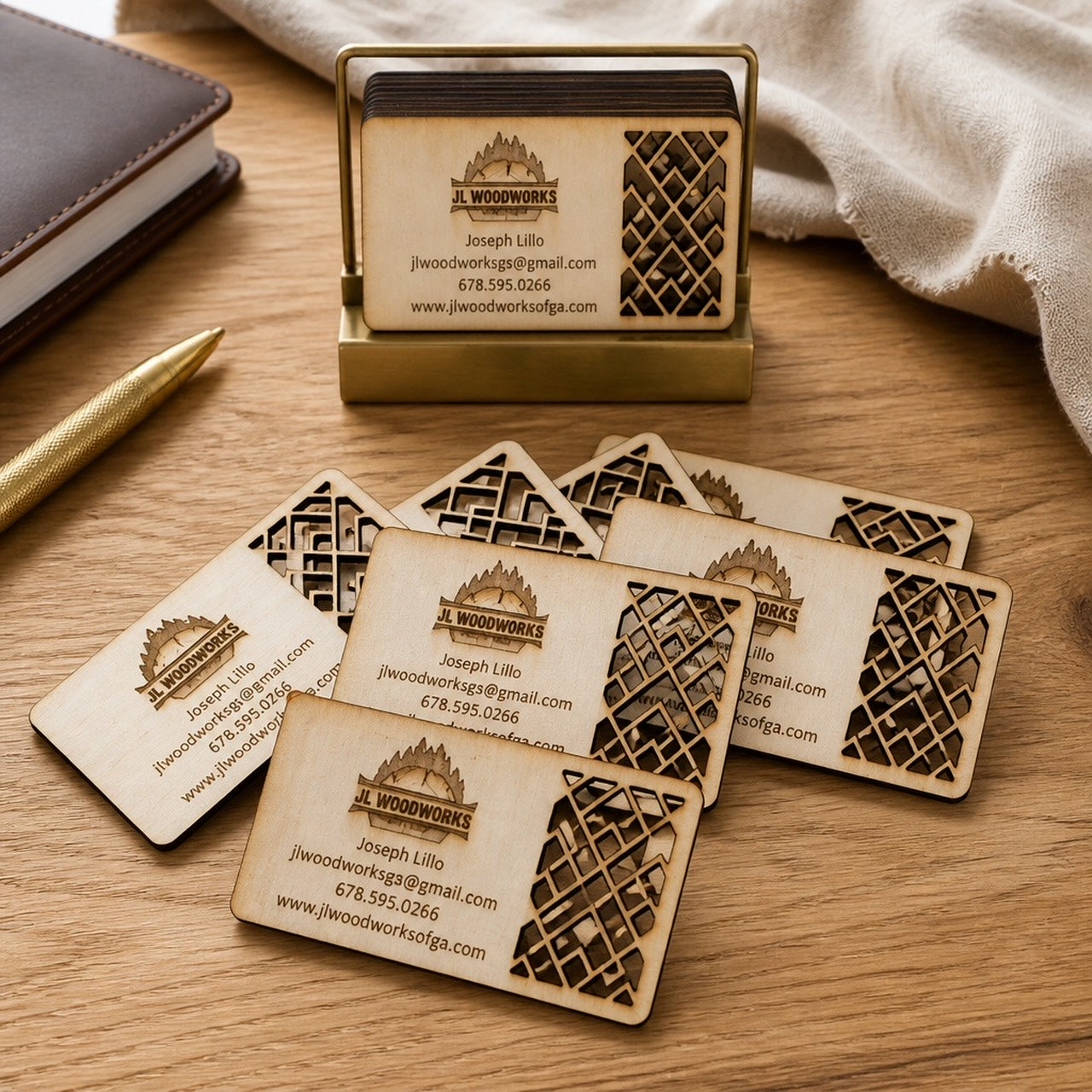 Custom Wooden Business Cards