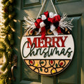 Traditional 'Merry Christmas' Door Sign