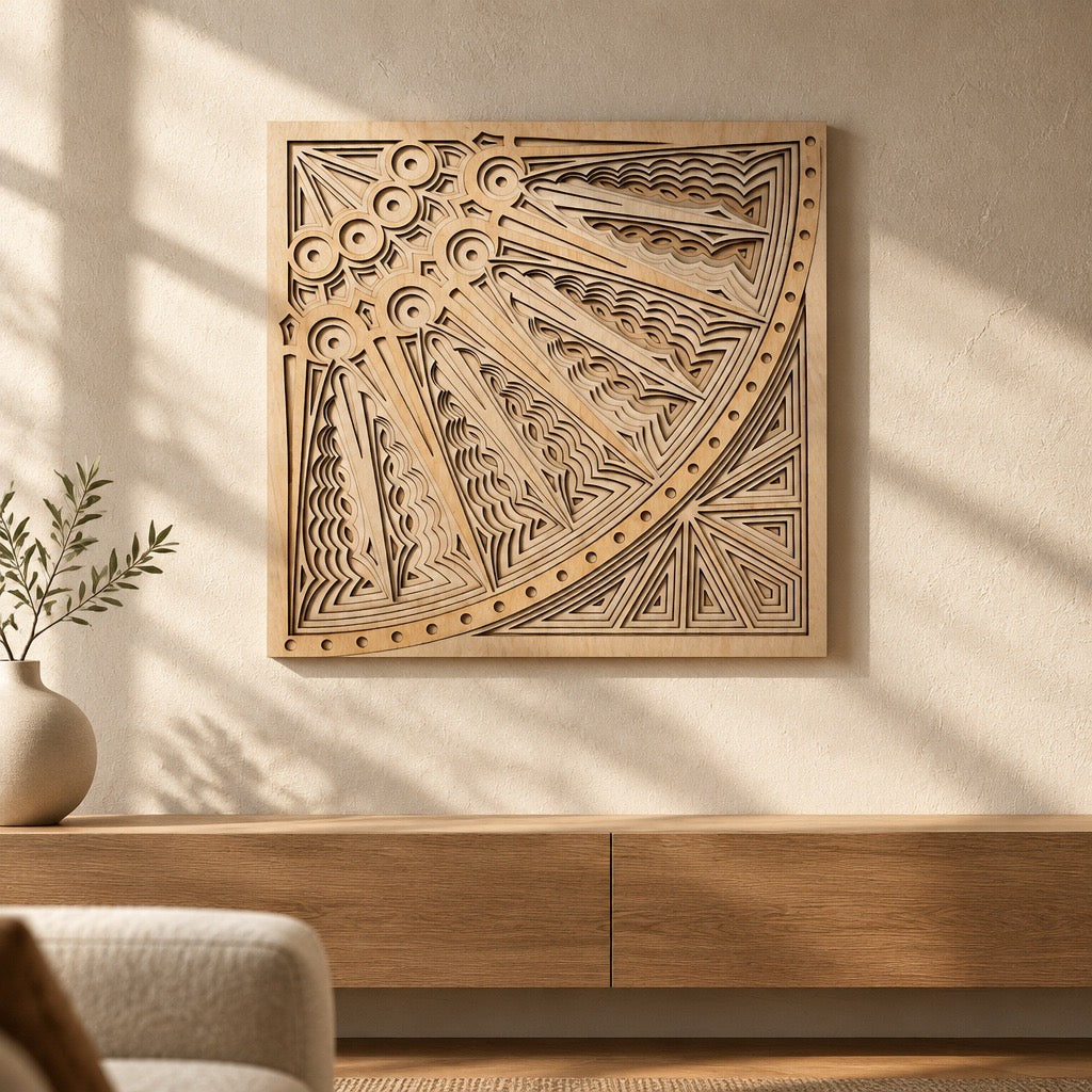 Extra-Large 24" Layered Mandala Wall Art