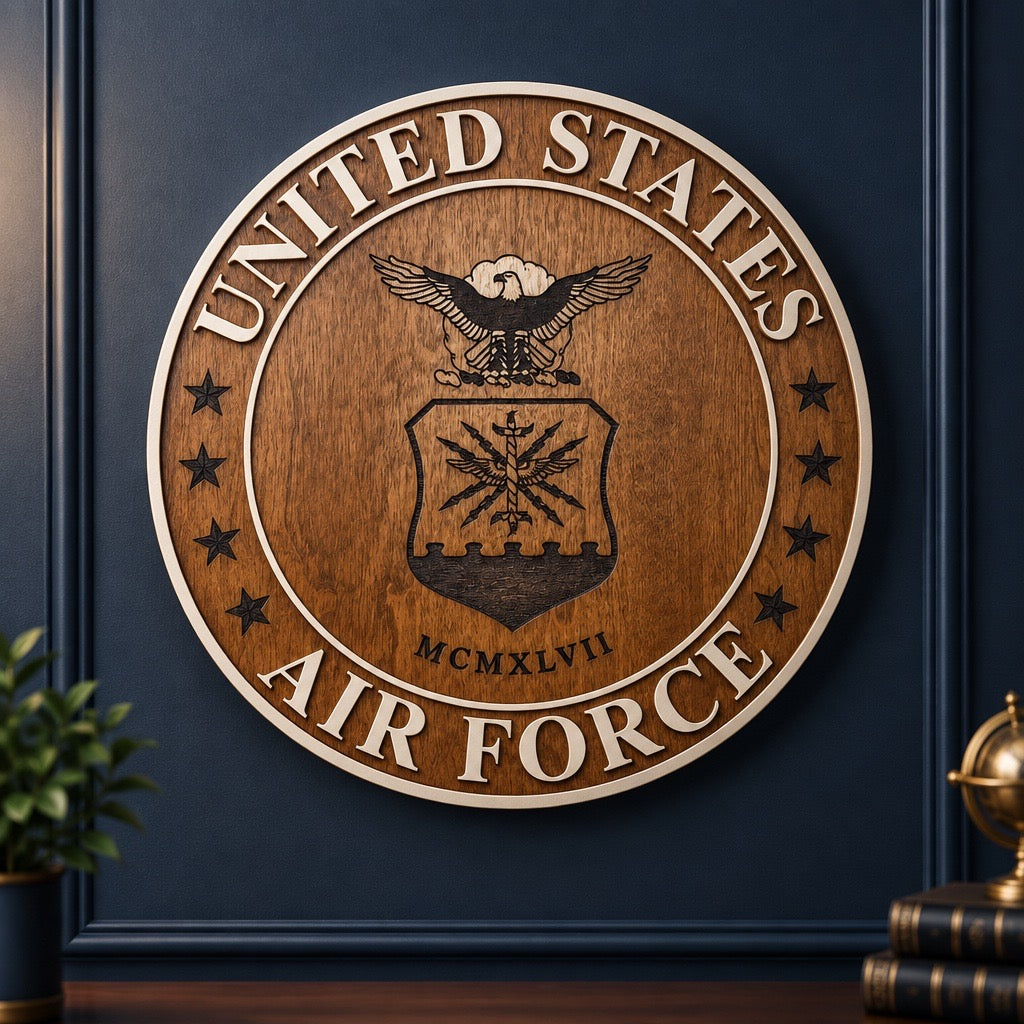 Military and First Responders Badge Wall Plaques