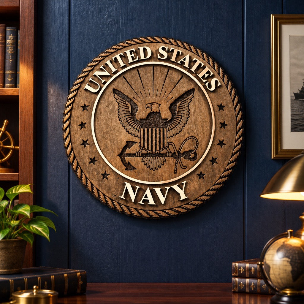Military and First Responders Badge Wall Plaques