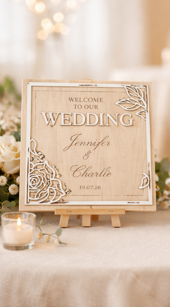 Wedding Welcome Plaque