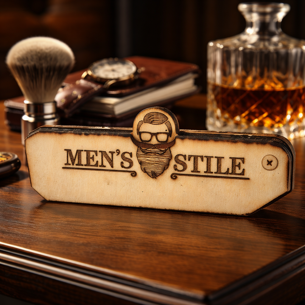 Men's Handcrafted Wood Beard & Moustache Comb