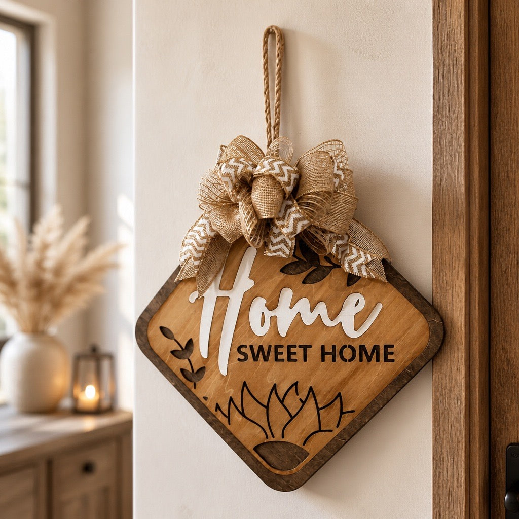 Home Door Sign