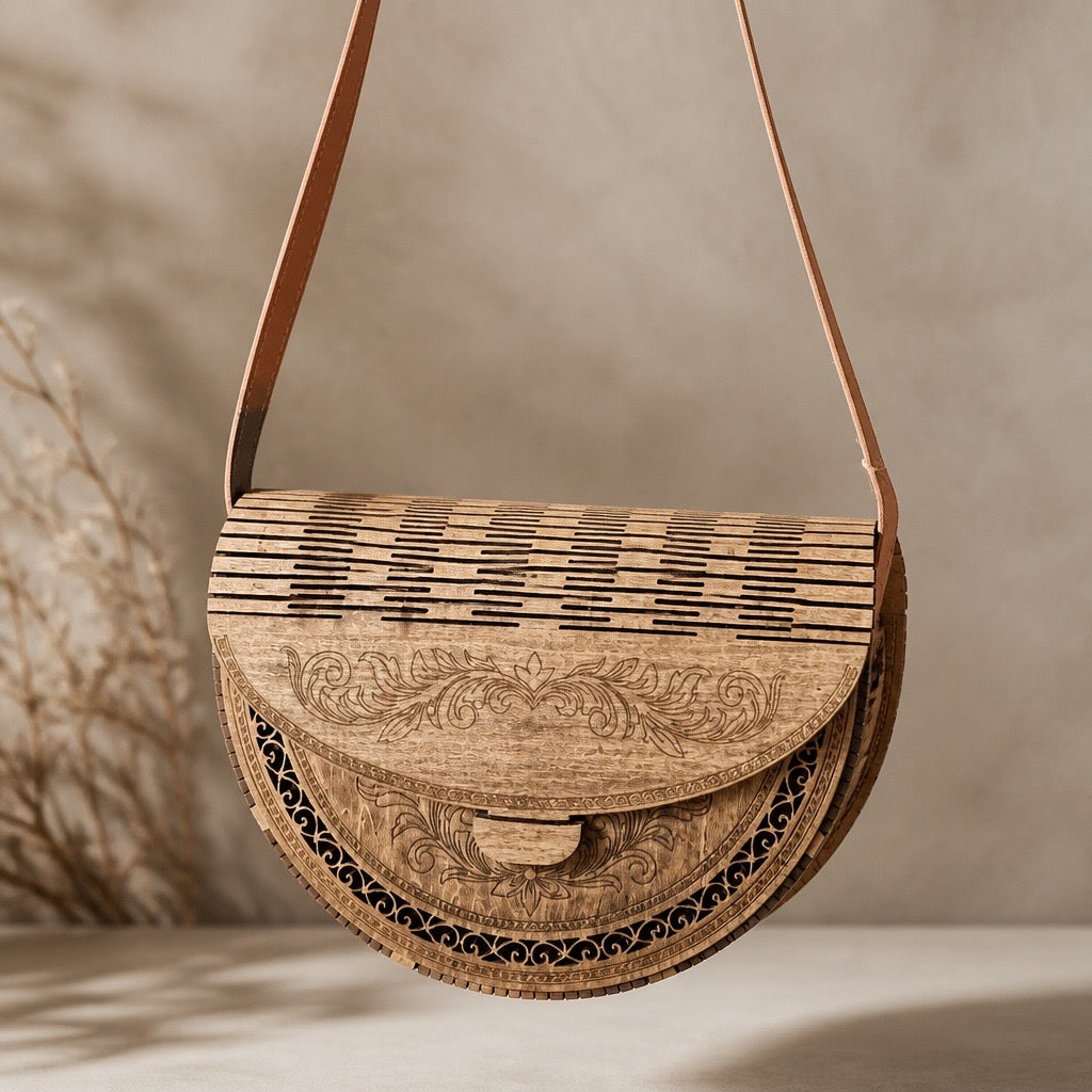 Handcrafted Wood Purses