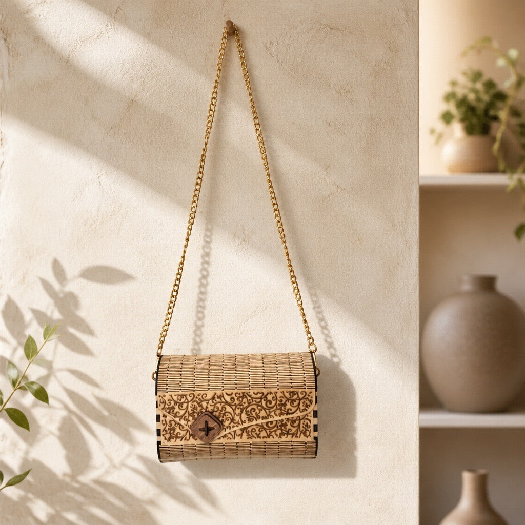 Handcrafted Wood Purses